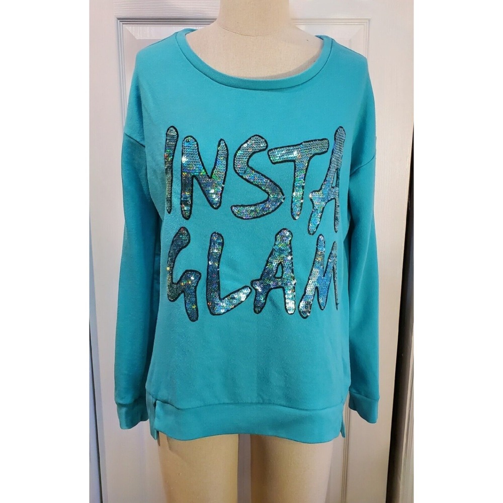 Juicy Couture Insta Glam Sequined Sweatshirt Size L